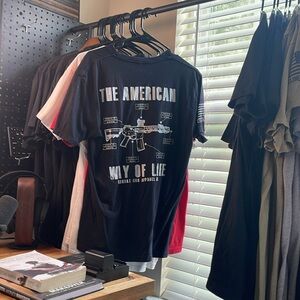 M4 rifle blue print tee